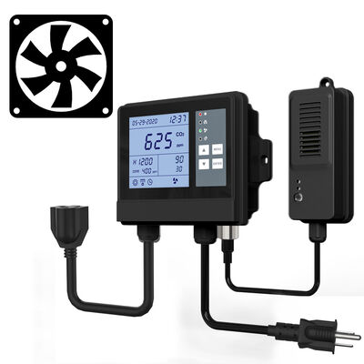 Good price OEM PPM CO2 Greenhouse Climate Controller For Planting Tent Direct Exhaust Fan online