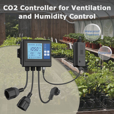 Good price 3000ppm NDIR Greenhouse Climate Controller Carbon Dioxide Monitoring 120V online
