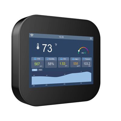 Good price Touchscreen Indoor Smart Air Quality Monitor Sensor With WiFi RS485 & LoRaWan online