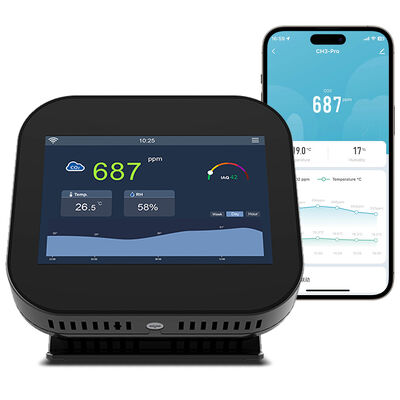 Good price Smart Gzair Indoor Co2 Meter WiFi Air Monitor Touchscreen Display online