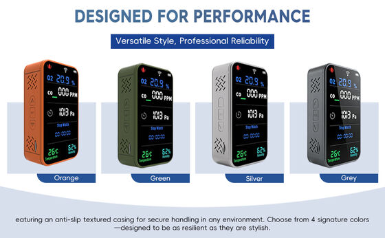 Good price Smart 7-in-1 Gas Detector Wireless O2 and CO Monitor 3000mAh Battery Cloud Alerts Wi-Fi App Multi-Gas Analyzer for Factory online