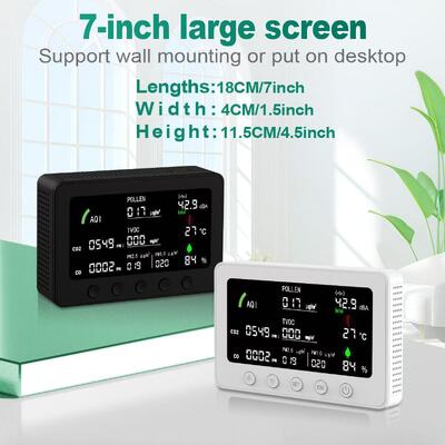 Good price Smart Tuya App Integration & Wi-Fi Connectivity: Supports pairing with Tuya/Smart Life App, enabling remote monitoring, custom alarm thresholds, temperature unit (C/F) conversion, and device managemen online