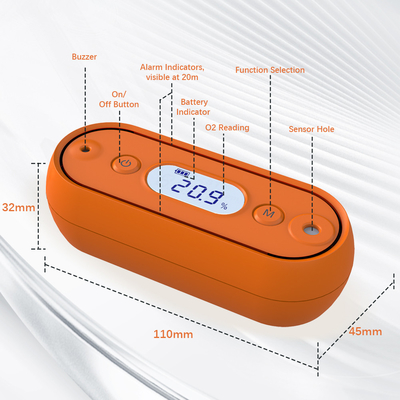 Good price High Precision Portable Oxygen Gas Detector Air Monitor For Outdoor Activities 9V online