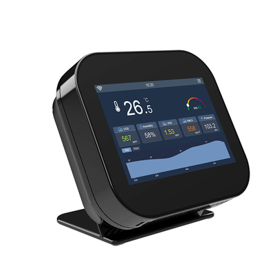 Good price IP21 Rated Co2 Wifi Smart Air Quality Monitor Seamless High Precision online