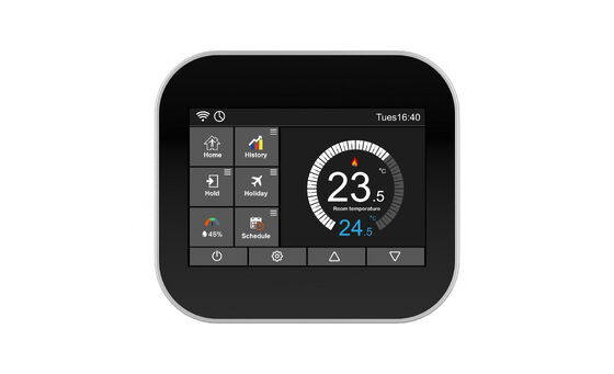 Luxury Digital WiFi Thermostat with Touch Screen | Modern Wall-Mounted Controller for Hotels & Apartments
