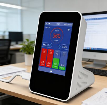 Good price WiFi Bluetooth Air Quality Monitor 1800 - 7-in-1 Multi-Gas Detector with 3.5-inch Color Touch Screen online