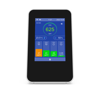 Smart TVOC Air Quality Detector, Real-Time IAQ Monitor, Touchscreen
