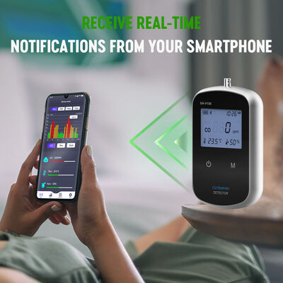 Good price Smart Vehicle Portable Carbon Monoxide Detector Rechargeable CO Gas Alarm with Temp RH for Car Travel online