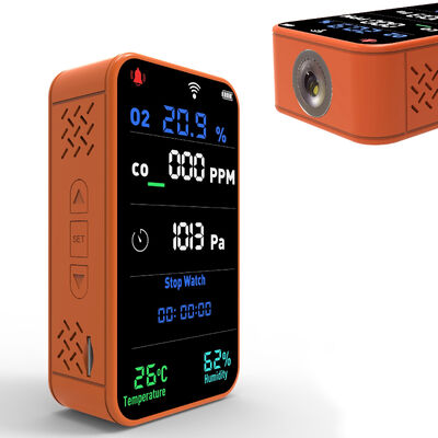 Good price Wholesale Smart WiFi PT09 Air Quality Monitor - 6-in-1 CO/O2/Temp/Humidity/Barometer/Altimeter Detector Real-Time Display online