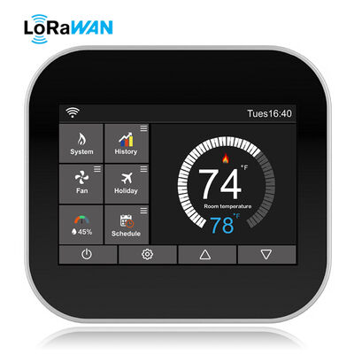Lorawan Smart Thermostat Wireless Programmable Controller for HVAC Underfloor Heating Systems Home Commercial