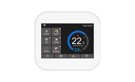 Tuya Smart WiFi Wireless Thermostat Programmable HVAC Underfloor Heating Controller with APP Control, 7-Day/24H Schedule for Home & Commercial Use